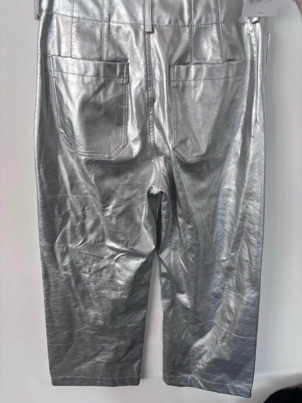 * CS Maeve the Colette Cropped Wide-Leg Faux Leather Pants | Sz 26 (M175K6) - Picture 8 of 9